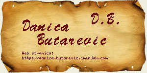 Danica Butarević vizit kartica